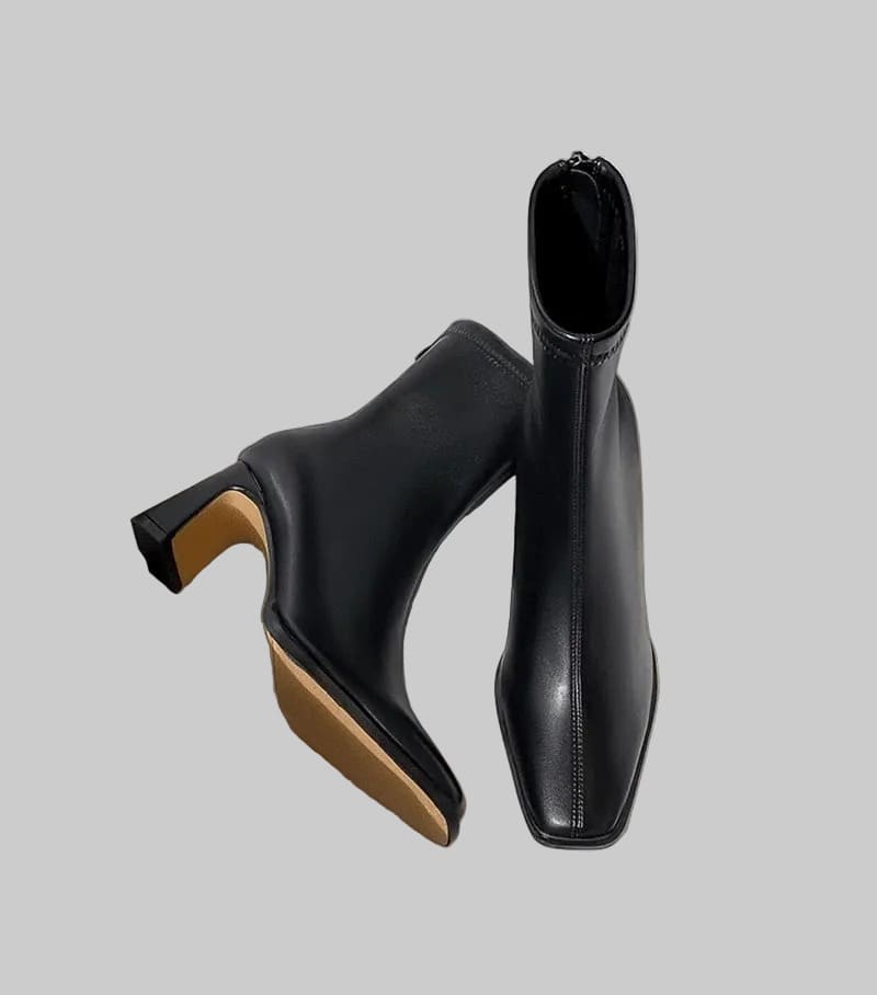 Botín Elegante de Mujer con Tacón Cómodo