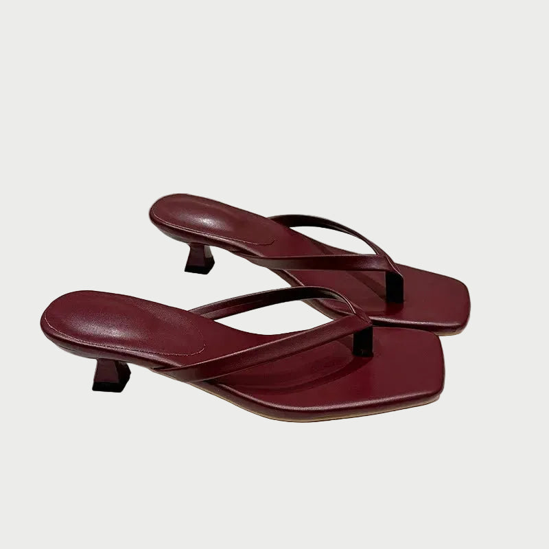 Sandalias de Mujer Verano Cómodas de Dedo con Tacón Bajo