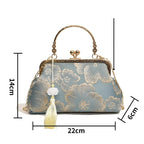 Bolso de Mano Bordado Elegante para Mujer