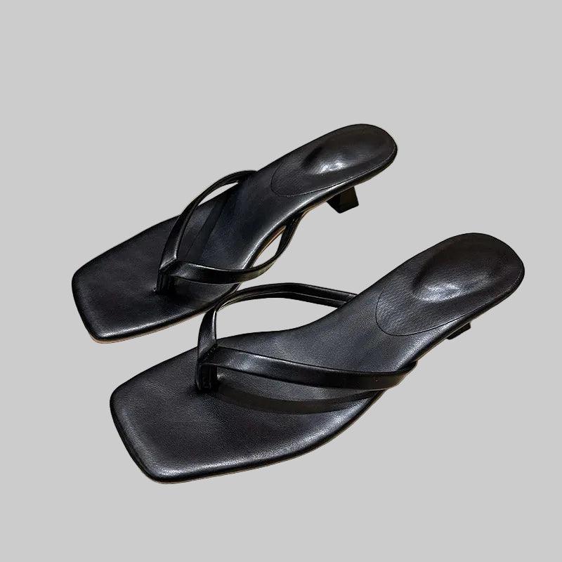 Sandalias de Mujer Verano Cómodas de Dedo con Tacón Bajo